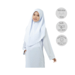 White Tudung (Dua Lapis)
