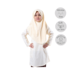 Beige Tudung (Dua Lapis)
