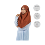 Brown Tudung (Dua Lapis)