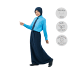 Dark Blue Tudung (Dua Lapis)