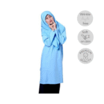 Light Blue Tudung (Dua Lapis)