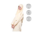 Light Peach Tudung (Dua Lapis)