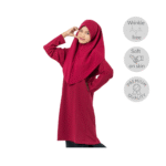 Maroon Tudung (Dua Lapis)