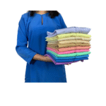 Cotton Light Green Baju Kurung - Image 5