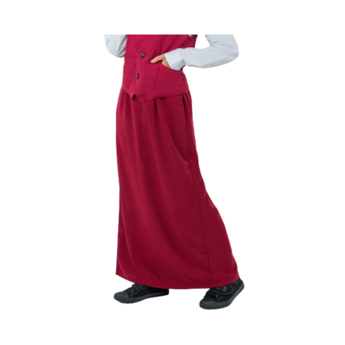 Koshibo Maroon Kain Susun Belakang/ Kain Kipas - Image 2