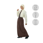 Rayon Viscose Dark Brown Kain Susun