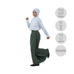 Rayon Viscose Green Kain Susun (Agama)