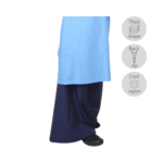 Rayon Viscose Navy Blue Kain Susun Belakang/ Kain Kipas