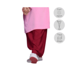 Rayon Viscose Maroon Kain Susun Belakang/ Kain Kipas