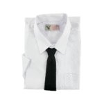Cotton White Short Sleeve Shirt - Image 8
