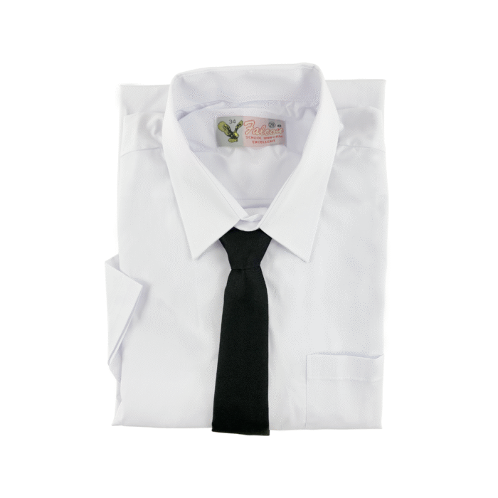 Cotton White Short Sleeve Shirt - Image 8