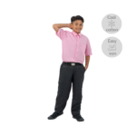 Cotton Pink Short Sleeve Shirt