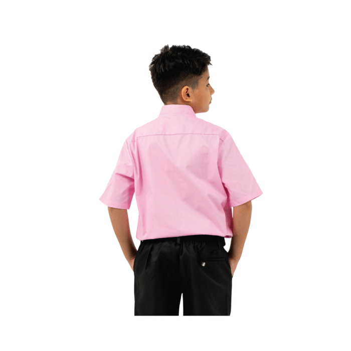 Cotton Pink Short Sleeve Shirt - Image 3
