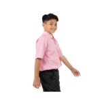 Cotton Pink Short Sleeve Shirt - Image 4