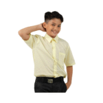 Cotton Yellow Short Sleeve Shirt - Image 2