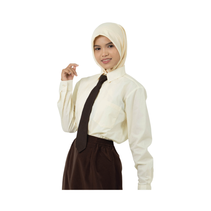 Cotton Beige Long Sleeve Shirt (MRSM) - Image 2