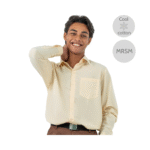 Cotton Light Brown Long Sleeve Shirt (MRSM)