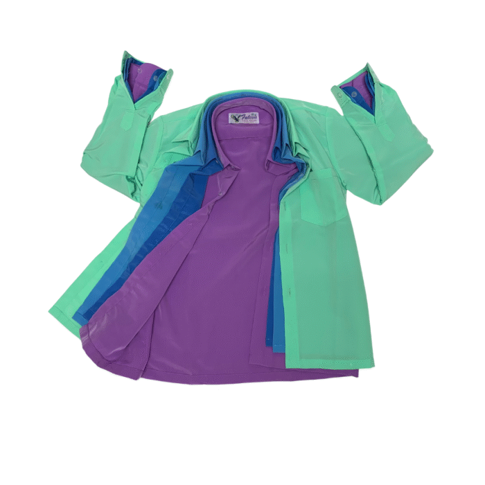 Cotton Purple Long Sleeve Shirt - Image 3