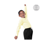 Cotton Yellow Long Sleeve Shirt