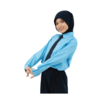 Cotton Light Blue Long Sleeve Shirt - Image 3