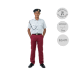 Seluar Panjang Microfiber Maroon (Berlipat)