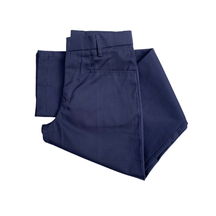 Front Pocket Navy Blue Long Pants / Scout Pants (Non-pleated) - Image 3
