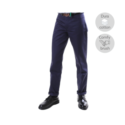 Front Pocket Navy Blue Long Pants / Scout Pants (Non-pleated)