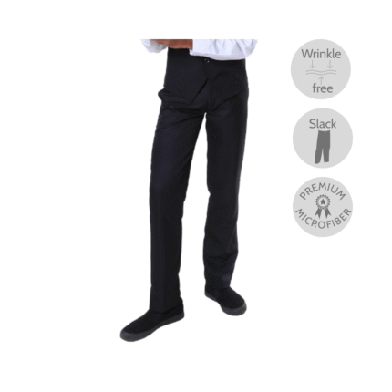 Slim Cut Black Long Pants (Non-pleated)