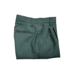 Seluar Panjang Gaberdine Olive Green Pleated - Image 2