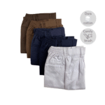 Elastic White Short Pants