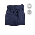 Elastic Navy Blue Long Pants (Non-pleated)