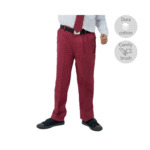 Elastic Maroon Long Pants (Pleated)