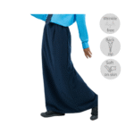 Koshibo Navy Blue Kain Susun Belakang/ Kain Kipas