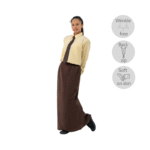 Koshibo Brown Kain Susun Belakang/ Kain Kipas