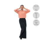 Koshibo Black Kain Susun Belakang/ Kain Kipas