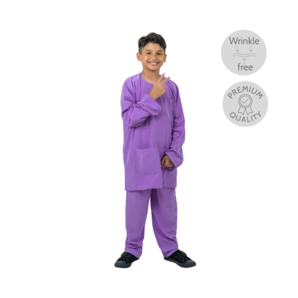 Koshibo Purple Baju Melayu Set (Teluk Belanga)