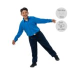 Koshibo Medium Blue Long Sleeve Shirt