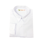 Cotton Asian Cut White Long Sleeve Shirt - Image 4