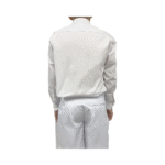 Cotton Asian Cut White Long Sleeve Shirt - Image 3