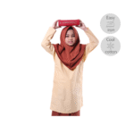 Cotton Light Brown Baju Kurung