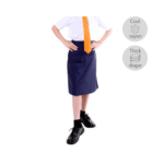 Rayon Viscose Navy Blue Skirt