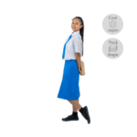 Rayon Viscose Turquoise Blue Skirt