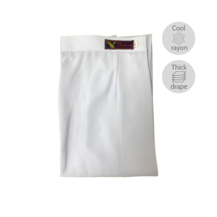Rayon Viscose White Skirt