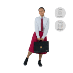 Rayon Viscose Maroon Skirt