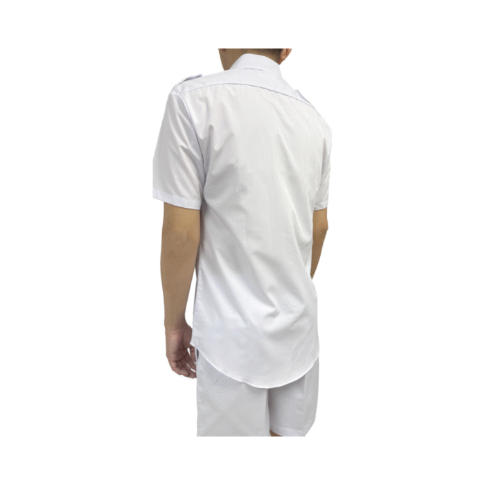 Foon Yew White Short Sleeve Shirt (No-button) - Image 2