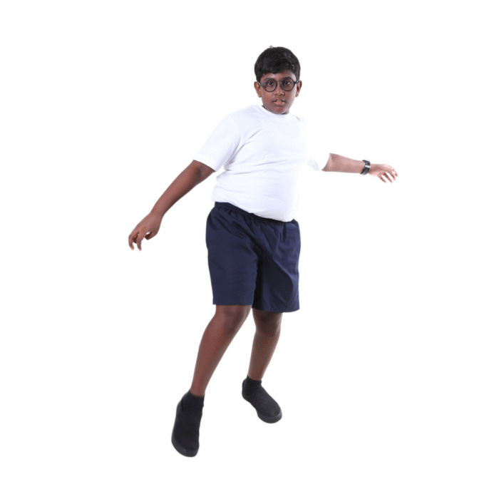 Cotton Short Sleeve Round Neck White T-Shirt - Image 2