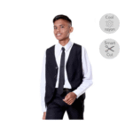 Primary School Smart Cut Black Vest