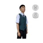 Secondary School Smart Cut Dark Green Vest